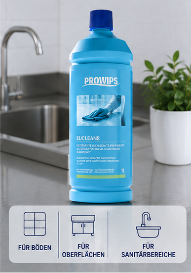 ProWips Eucleans – Duftendes Desinfektionsmittel mit Eukalyptus (1 L)