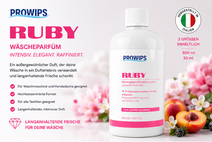 PROWIPS RUBY – Wäscheparfüm 500 ml & Minisize 50 ml 💗
