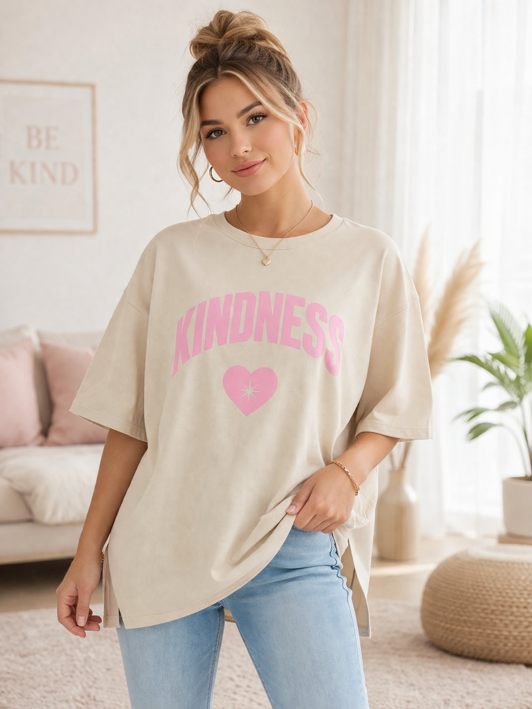 KINDNESS Oversize Shirt 🤍
