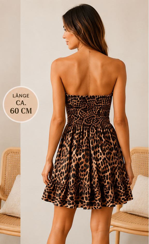 🐆 Bandeau-Jumper im trendigen Leo-Look 🐆