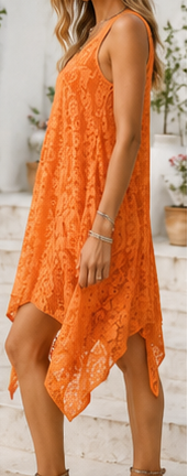 💙 Zipfel Kleid aus Spitze – Luftig, feminin & besonders 💙