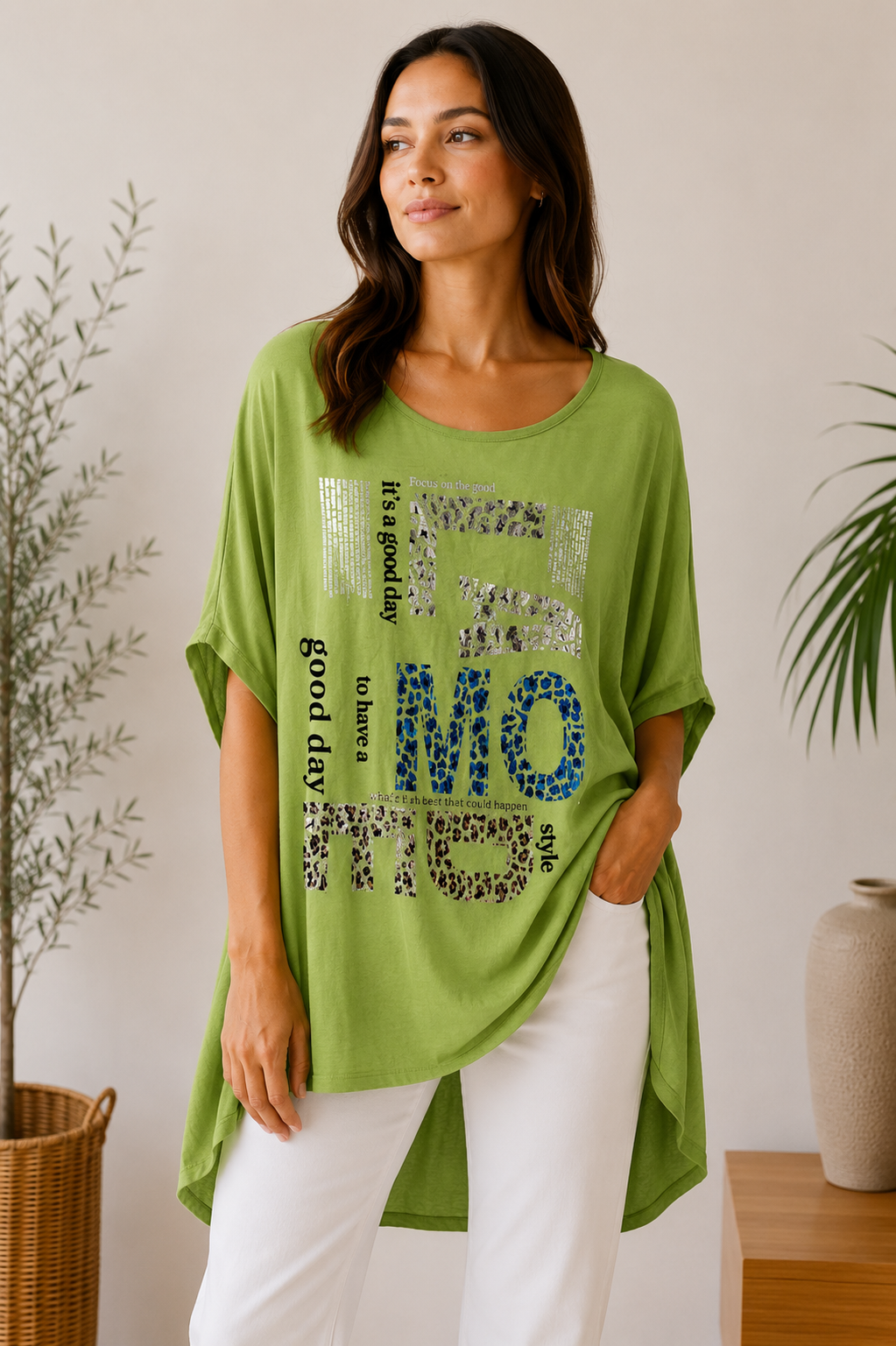 Blusenshirt „Focus on the Good“ – verschiedene Farben