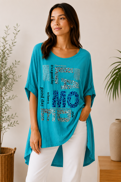Blusenshirt „Focus on the Good“ – verschiedene Farben