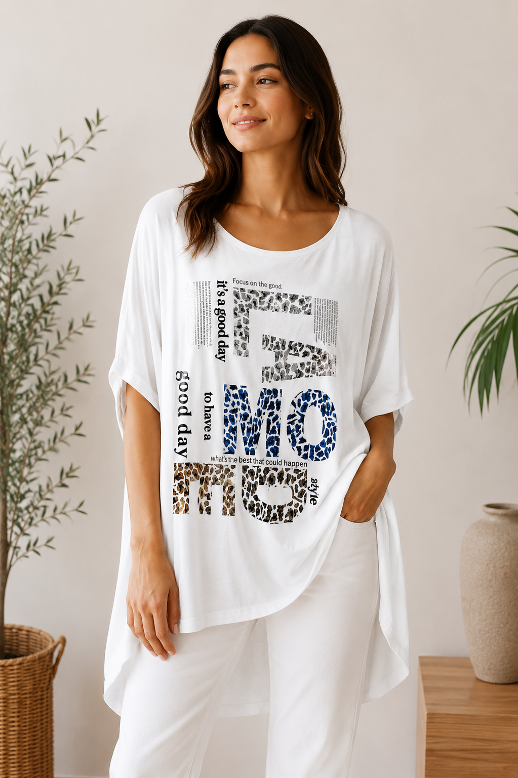 Blusenshirt „Focus on the Good“ – verschiedene Farben