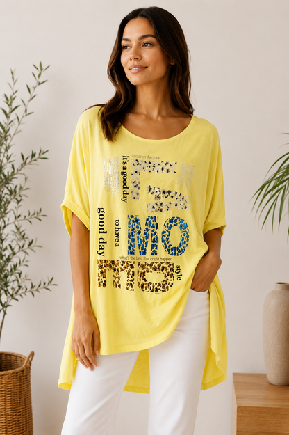 Blusenshirt „Focus on the Good“ – verschiedene Farben