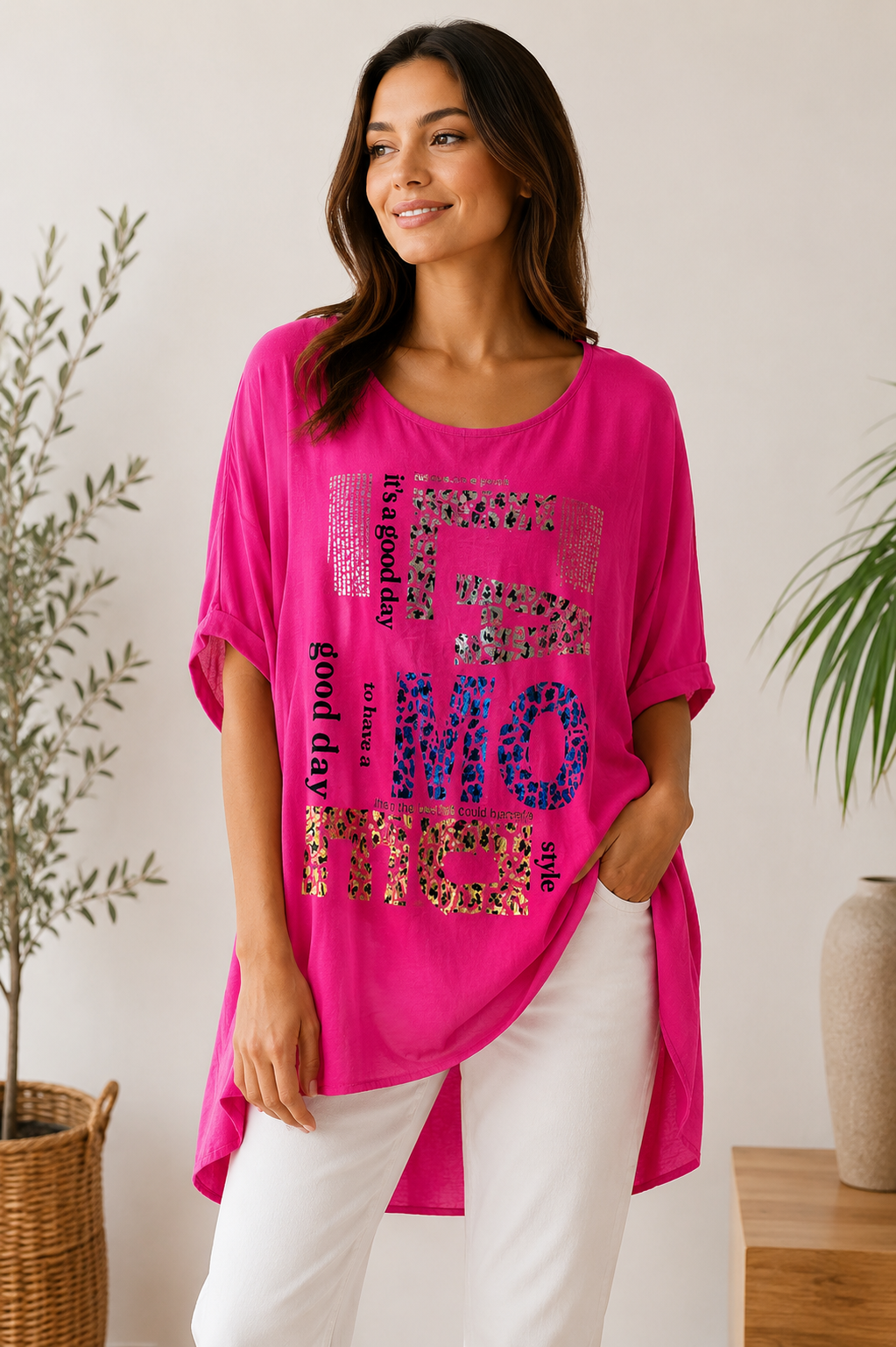 Blusenshirt „Focus on the Good“ – verschiedene Farben