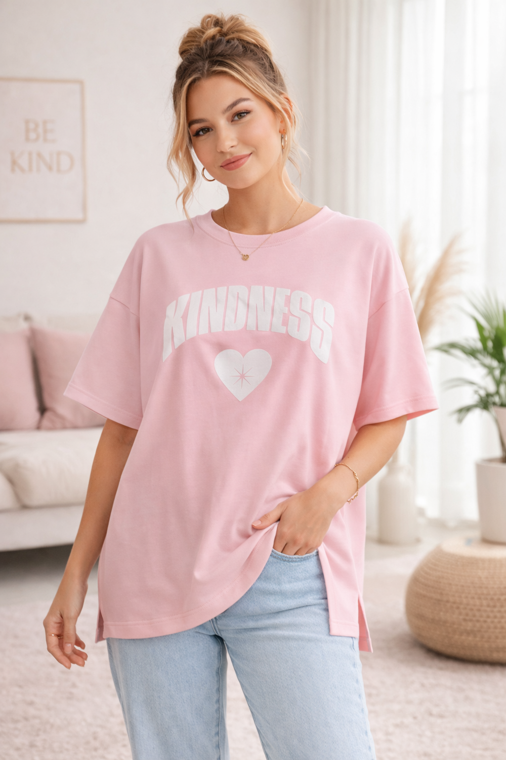 KINDNESS Oversize Shirt 🤍