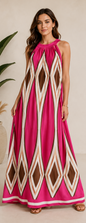 ✨ Maxi-Kleid mit Taschen & Neckholder ✨