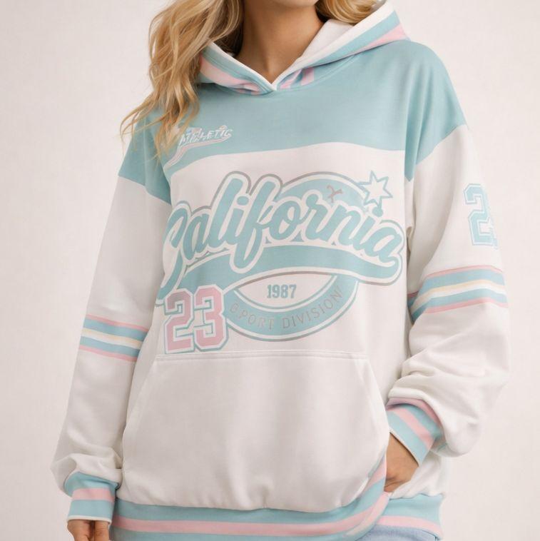 Butterstoff Hoodie – California 23 Design zum Reinschlüpfen & Wohlfühlen für Damen