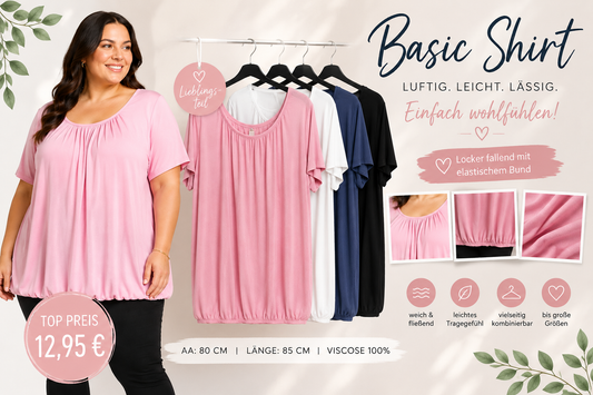 ✨ Basic Shirt – locker, luftig & einfach unkompliziert ✨