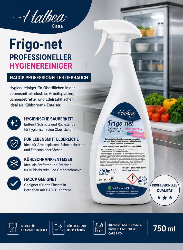Halbea Frigo-Net – Professioneller Hygienereiniger (750 ml)