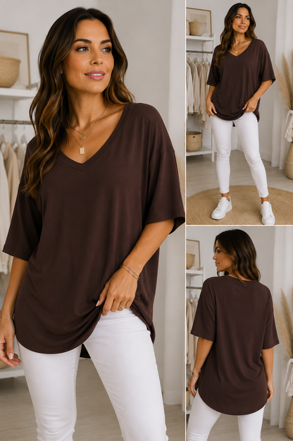 Super Stretch V-Shirt – Zeitlos, bequem & vielseitig