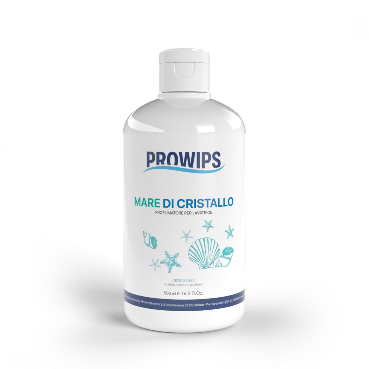 Prowips Mare di Cristallo Waschmaschinen-Duft 50ml und 500ml - Ultrafrischer Maritimer Duft für Handtücher Bettwäsche & Alltagskleidung