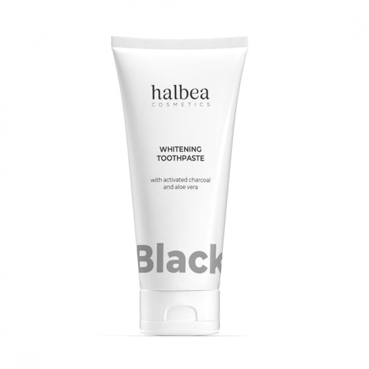 Halbea Black – Zahnaufhellende Zahnpasta mit Aktivkohle & Aloe Vera (100 ml)