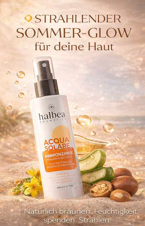 Halbea Acqua Solare – Bräunungs-Sonnenwasser (200 ml) ✨ Natürlich gebräunt. Gepflegt. Strahlend schön.