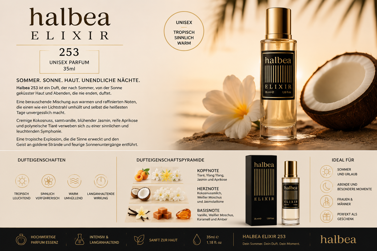 Halbea 253 – Unisex Parfum Elixier (35 ml)