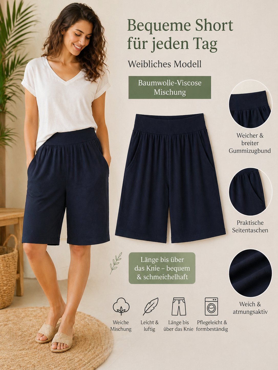 ✨ Bequeme Bermuda-Shorts – dein Everyday-Liebling ✨