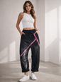 Baggy Stretch Hose – Neon Statement Look ✨