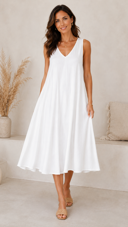 🌸 Viskose Kleid – A-Linie 🌸