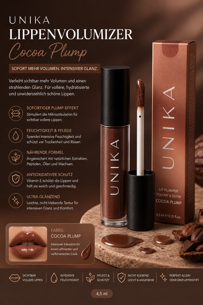 UNIKA Lippenvolumizer „Cocoa Plump“ – 4,5 ml
