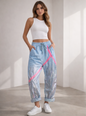 Baggy Stretch Hose – Neon Statement Look ✨