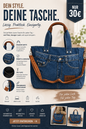 💙 Stylische Jeans-Tasche – dein neuer Alltagsliebling 💙