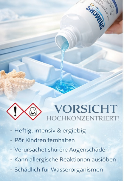 Prowips Mare di Cristallo Waschmaschinen-Duft 50ml und 500ml - Ultrafrischer Maritimer Duft für Handtücher Bettwäsche & Alltagskleidung