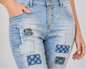 Karostar Capri Jeans – Patchwork Style mit Charakter 💙