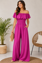 Jumpsuit lang mit Volant – Sommerlich, feminin & bequem