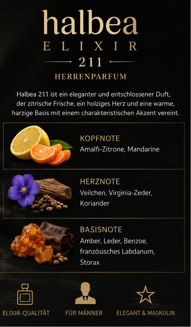 Halbea Elixir 211 – Herrenparfum 35 ml