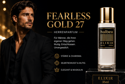 Fearless Gold 27 - Herrenparfum 35ml Elixir  – der Duft für Männer, die nicht um Erlaubnis fragen.