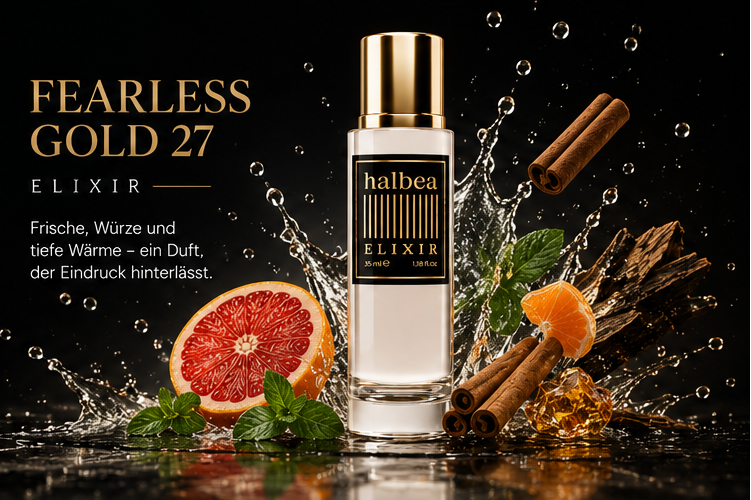 Fearless Gold 27 - Herrenparfum 35ml Elixir  – der Duft für Männer, die nicht um Erlaubnis fragen.