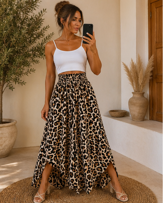🌿 Palazzo-Hose – Animal Style trifft Leichtigkeit