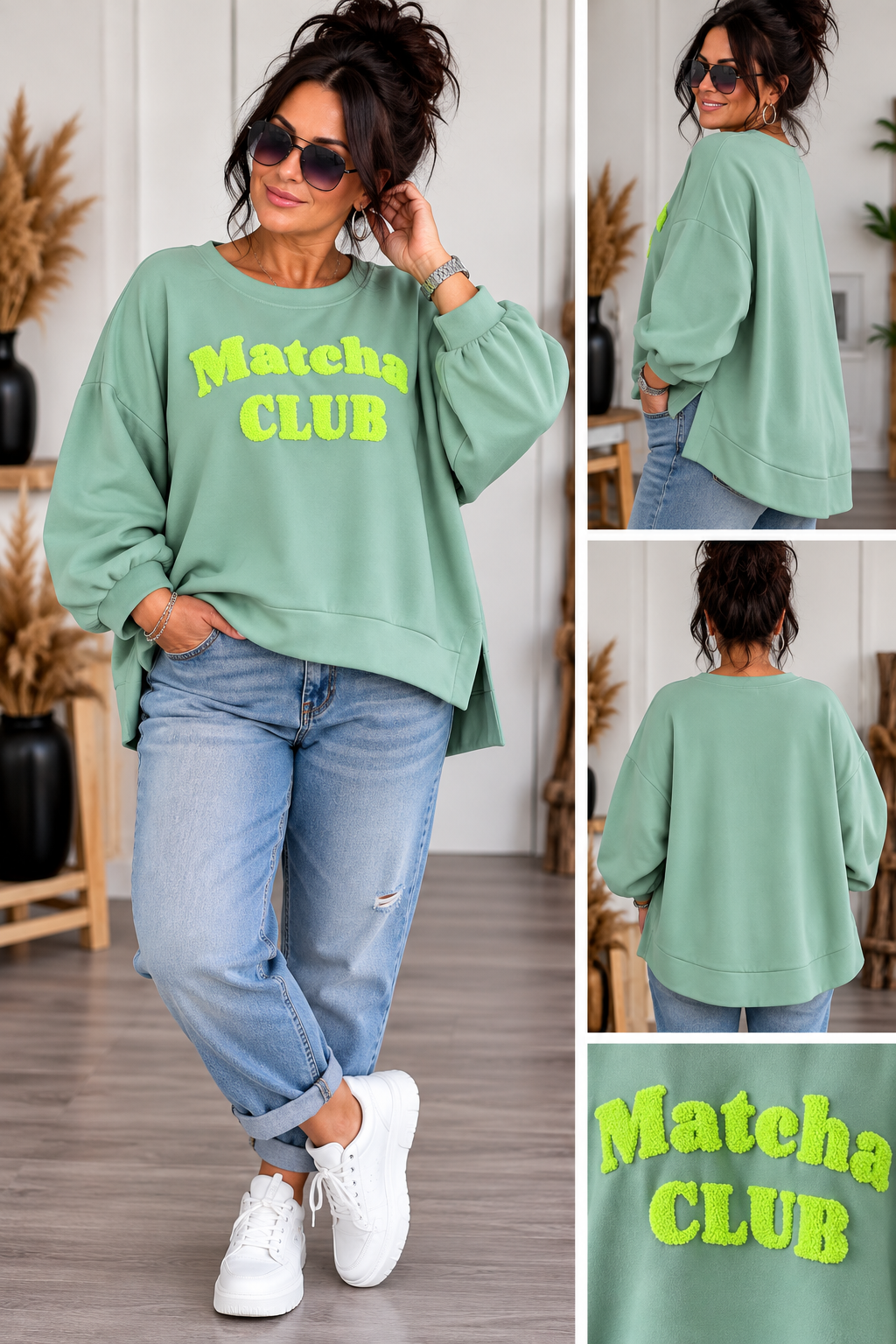 ✨ Pull en molleton Matcha CLUB ✨