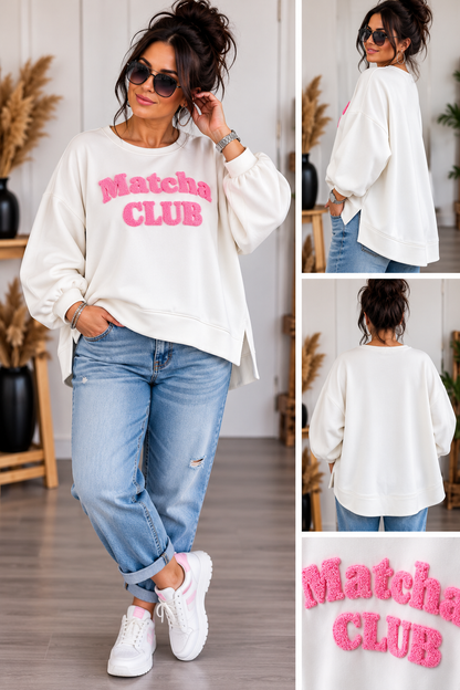 ✨ Pull en molleton Matcha CLUB ✨