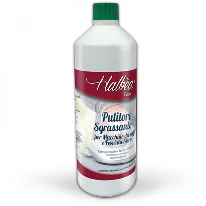 Halbea Pulitore Sgrassante – Professioneller Entfettungsreiniger für Kaffeemaschinen & Bügeleisen (1 L)