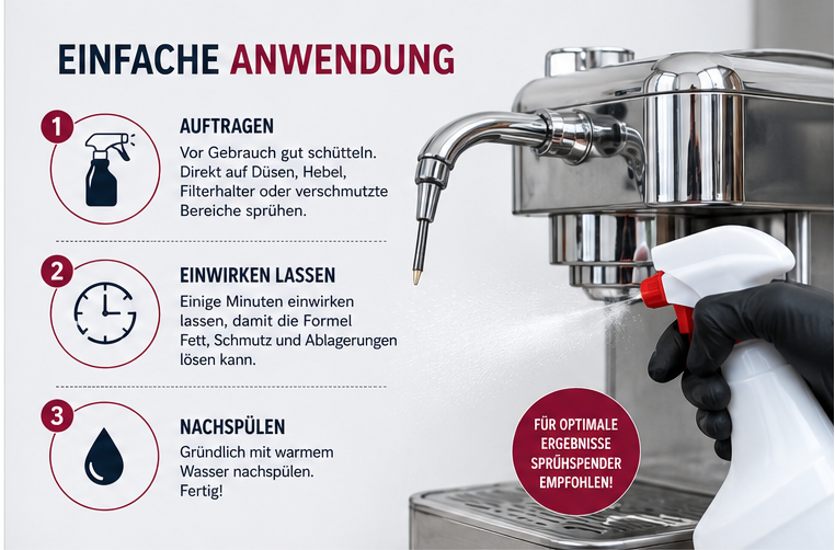 Halbea Pulitore Sgrassante – Professioneller Entfettungsreiniger für Kaffeemaschinen & Bügeleisen (1 L)