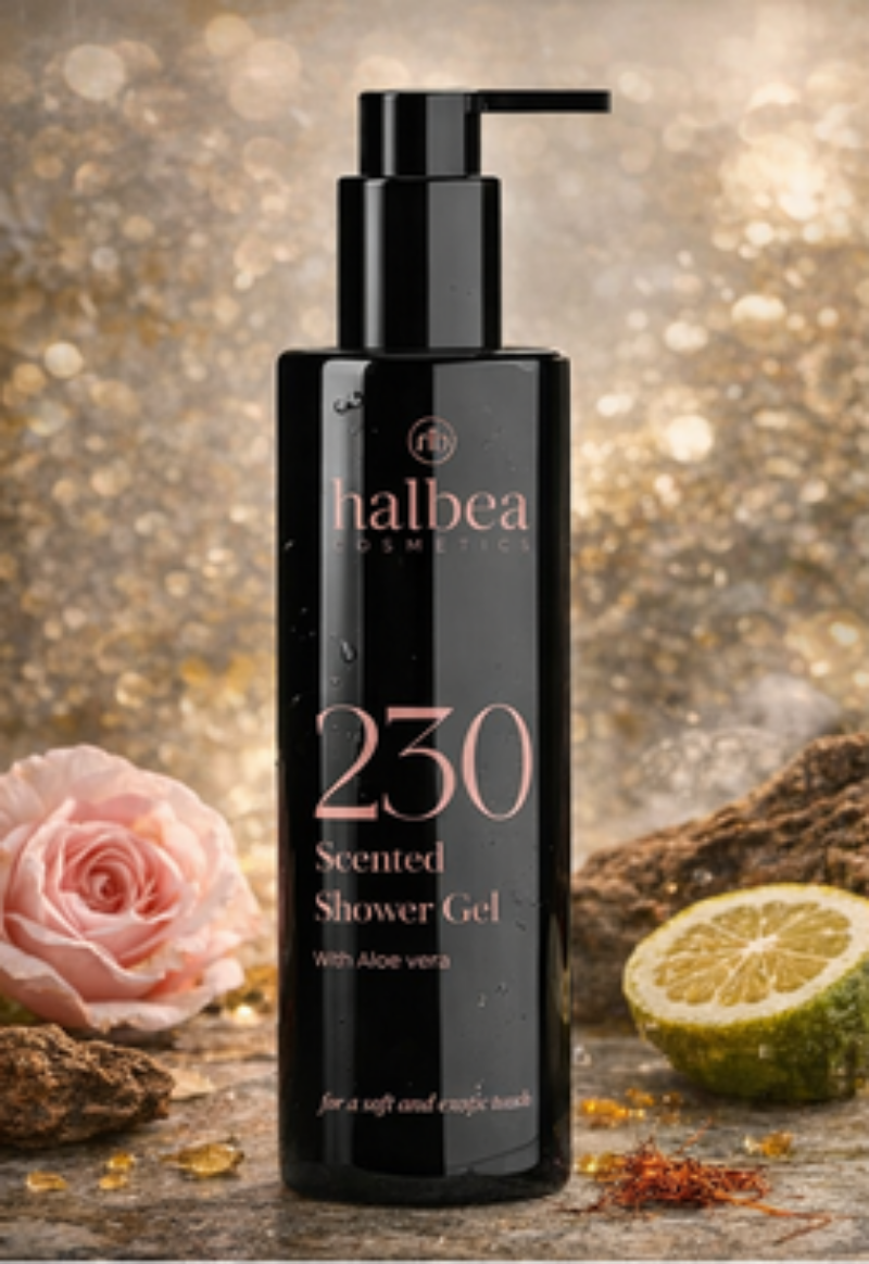 Halbea 230 Gold Nomad Duftendes Duschgel – Luxus Shower Gel mit Aloe Vera – 250ml