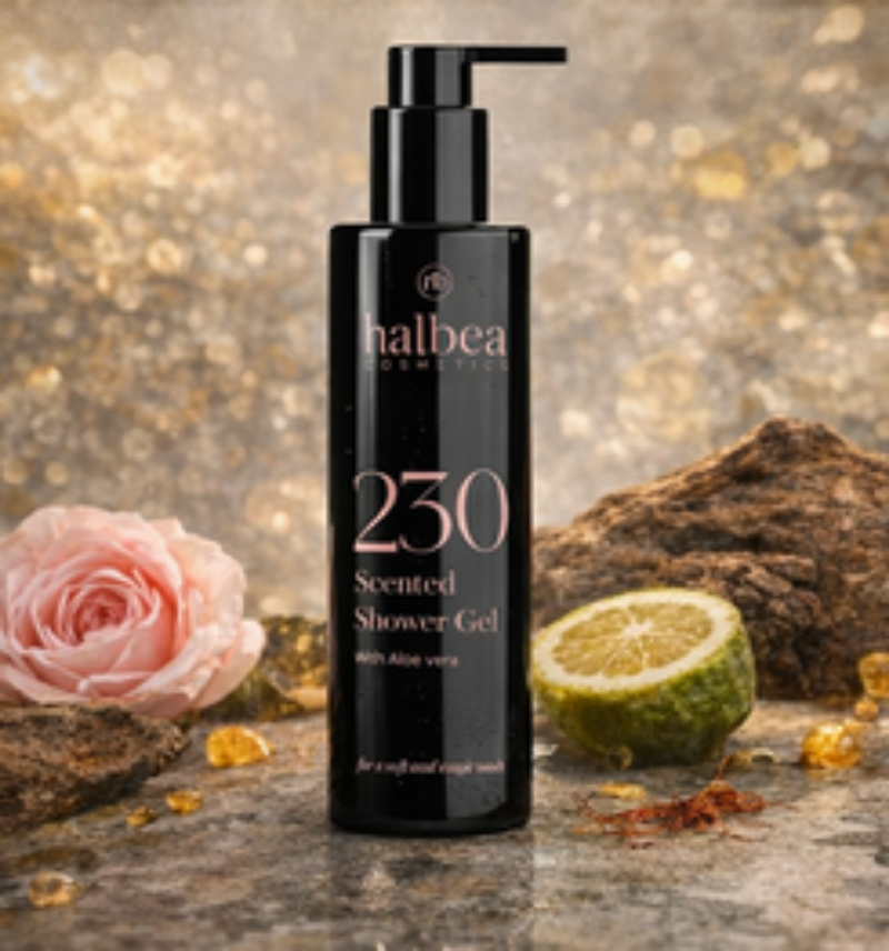 Halbea 230 Gold Nomad Duftendes Duschgel – Luxus Shower Gel mit Aloe Vera – 250ml