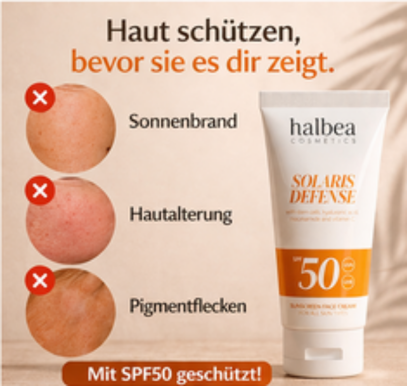 ☀️ Solaris Defense LSF 50 – Dein täglicher Schutzschild für strahlende Haut