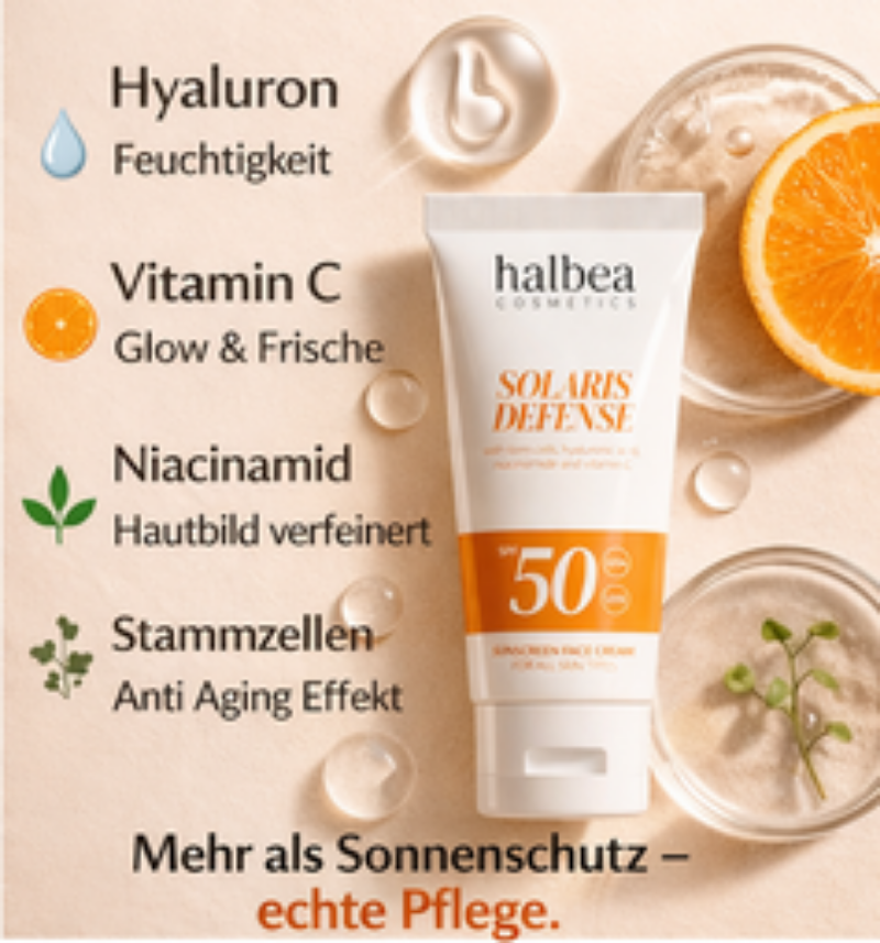 ☀️ Solaris Defense LSF 50 – Dein täglicher Schutzschild für strahlende Haut