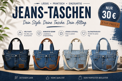 💙 Stylische Jeans-Tasche – dein neuer Alltagsliebling 💙
