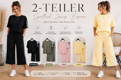 Sportlicher 2-Teiler mit Caprihose