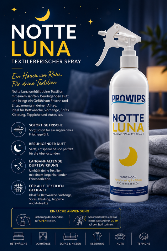 🌙 Notte Luna – Textilerfrischer Spray 250 ml