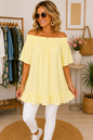 Off-Shoulder Bluse mit Volant – Luftig & Feminin