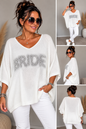 BRIDE Feinstrick-Oberteil – Oversize mit Perlen & Glitzer ✨