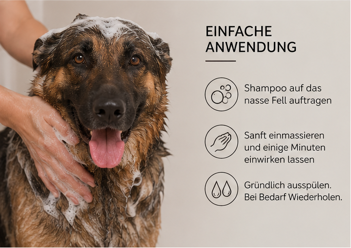 Hundeshampoo speziell für dunkles Fell 500 ml