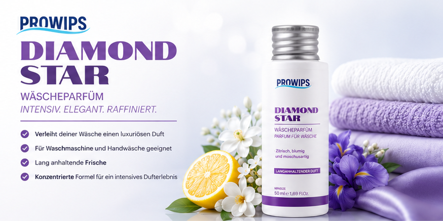 Diamond Star Wäscheparfum – 500 ml & Minisize 50 ml | ProWips