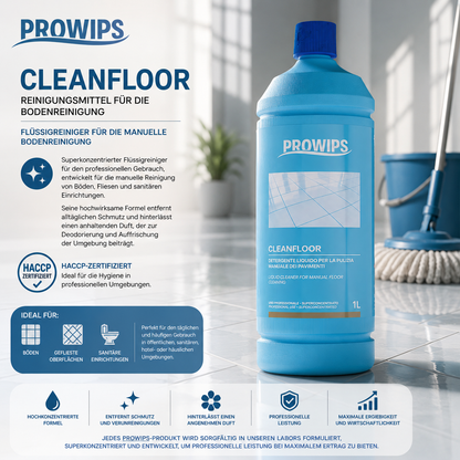 PROWIPS Cleanfloor – Professionelle Bodenpflege mit Frische-Effekt