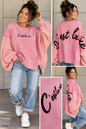 Oversize Pullover „C’est la vie“ – Sweat & Strick Mi